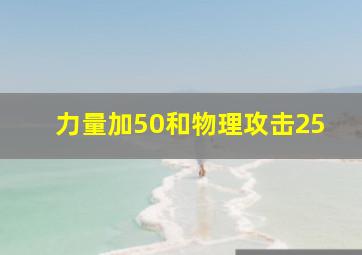 力量加50和物理攻击25