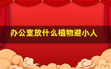 办公室放什么植物避小人