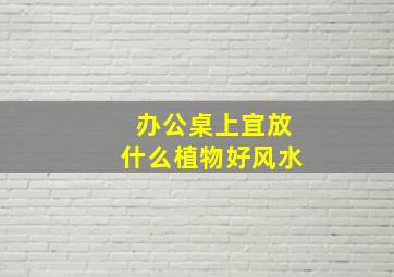 办公桌上宜放什么植物好风水