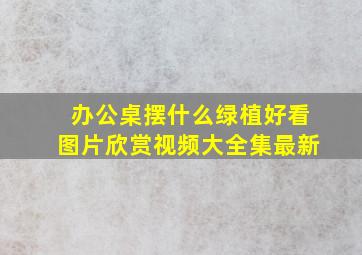 办公桌摆什么绿植好看图片欣赏视频大全集最新