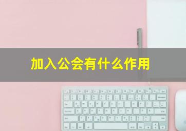 加入公会有什么作用