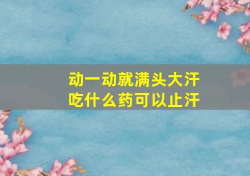 动一动就满头大汗吃什么药可以止汗