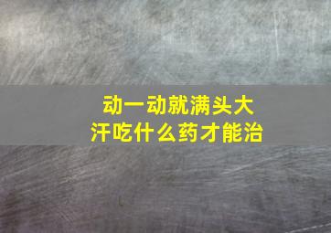 动一动就满头大汗吃什么药才能治