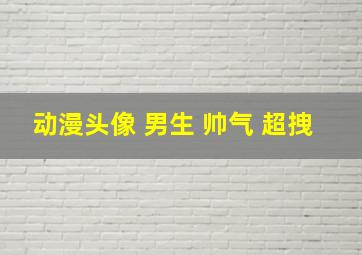 动漫头像 男生 帅气 超拽