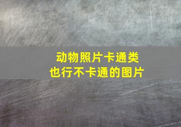 动物照片卡通类也行不卡通的图片