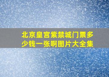 北京皇宫紫禁城门票多少钱一张啊图片大全集