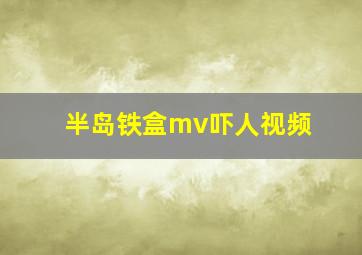 半岛铁盒mv吓人视频