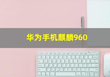 华为手机麒麟960