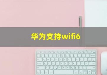 华为支持wifi6