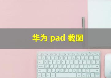 华为 pad 截图