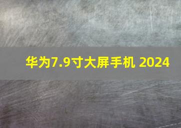 华为7.9寸大屏手机 2024