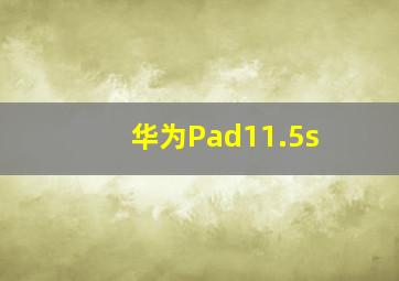 华为Pad11.5s