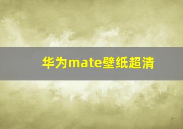 华为mate壁纸超清