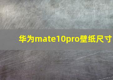 华为mate10pro壁纸尺寸