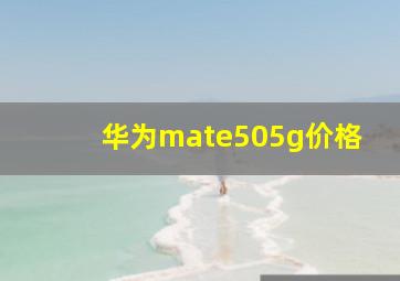 华为mate505g价格