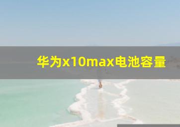 华为x10max电池容量