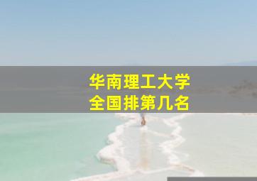 华南理工大学全国排第几名