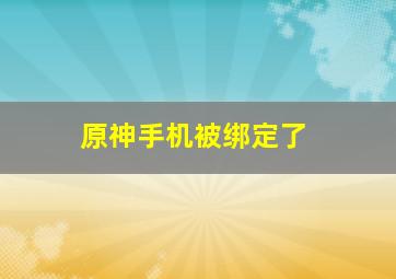 原神手机被绑定了