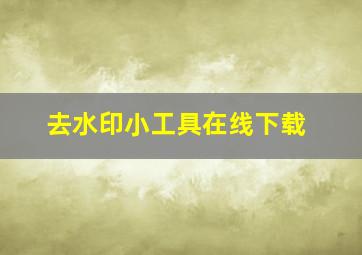 去水印小工具在线下载