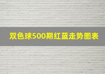 双色球500期红蓝走势图表