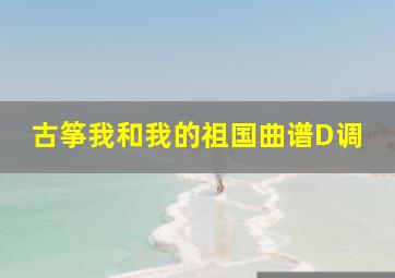 古筝我和我的祖国曲谱D调