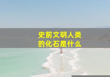 史前文明人类的化石是什么