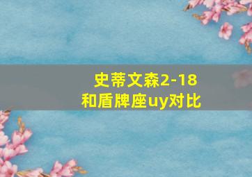 史蒂文森2-18和盾牌座uy对比