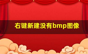 右键新建没有bmp图像