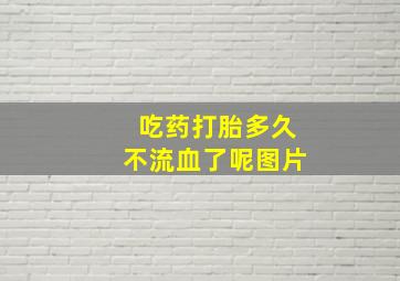 吃药打胎多久不流血了呢图片