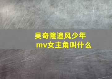 吴奇隆追风少年mv女主角叫什么