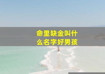 命里缺金叫什么名字好男孩