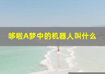 哆啦A梦中的机器人叫什么