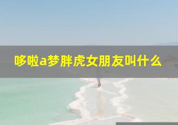 哆啦a梦胖虎女朋友叫什么