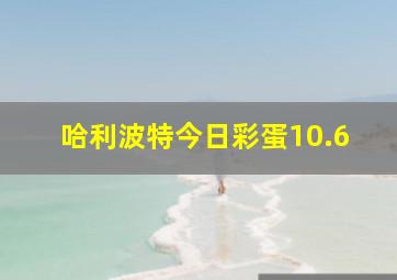 哈利波特今日彩蛋10.6