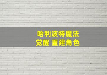 哈利波特魔法觉醒 重建角色