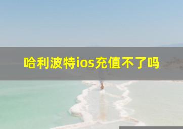 哈利波特ios充值不了吗