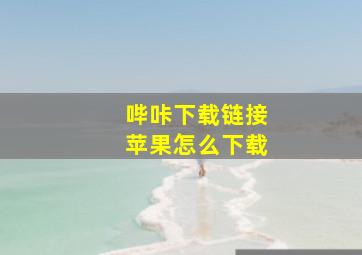 哔咔下载链接苹果怎么下载