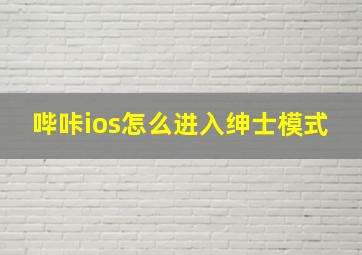 哔咔ios怎么进入绅士模式