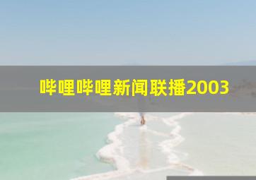 哔哩哔哩新闻联播2003