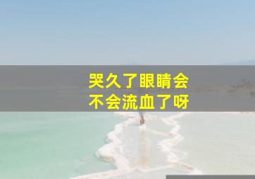 哭久了眼睛会不会流血了呀