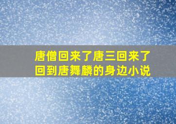 唐僧回来了唐三回来了回到唐舞麟的身边小说