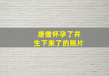 唐僧怀孕了并生下来了的照片