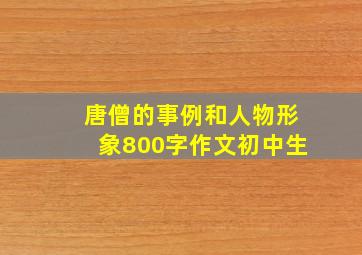 唐僧的事例和人物形象800字作文初中生