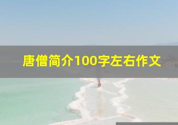 唐僧简介100字左右作文