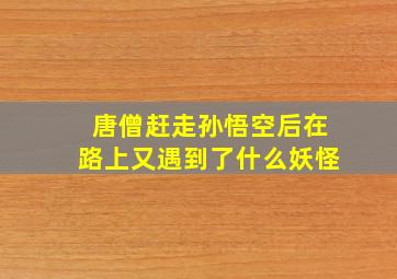 唐僧赶走孙悟空后在路上又遇到了什么妖怪