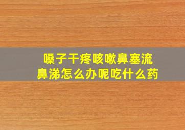 嗓子干疼咳嗽鼻塞流鼻涕怎么办呢吃什么药