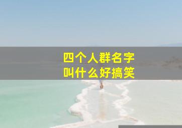 四个人群名字叫什么好搞笑