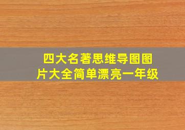 四大名著思维导图图片大全简单漂亮一年级