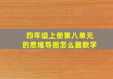 四年级上册第八单元的思维导图怎么画数学