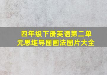 四年级下册英语第二单元思维导图画法图片大全